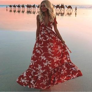 NWT Kivari Jaipur Boho floral maxi dress